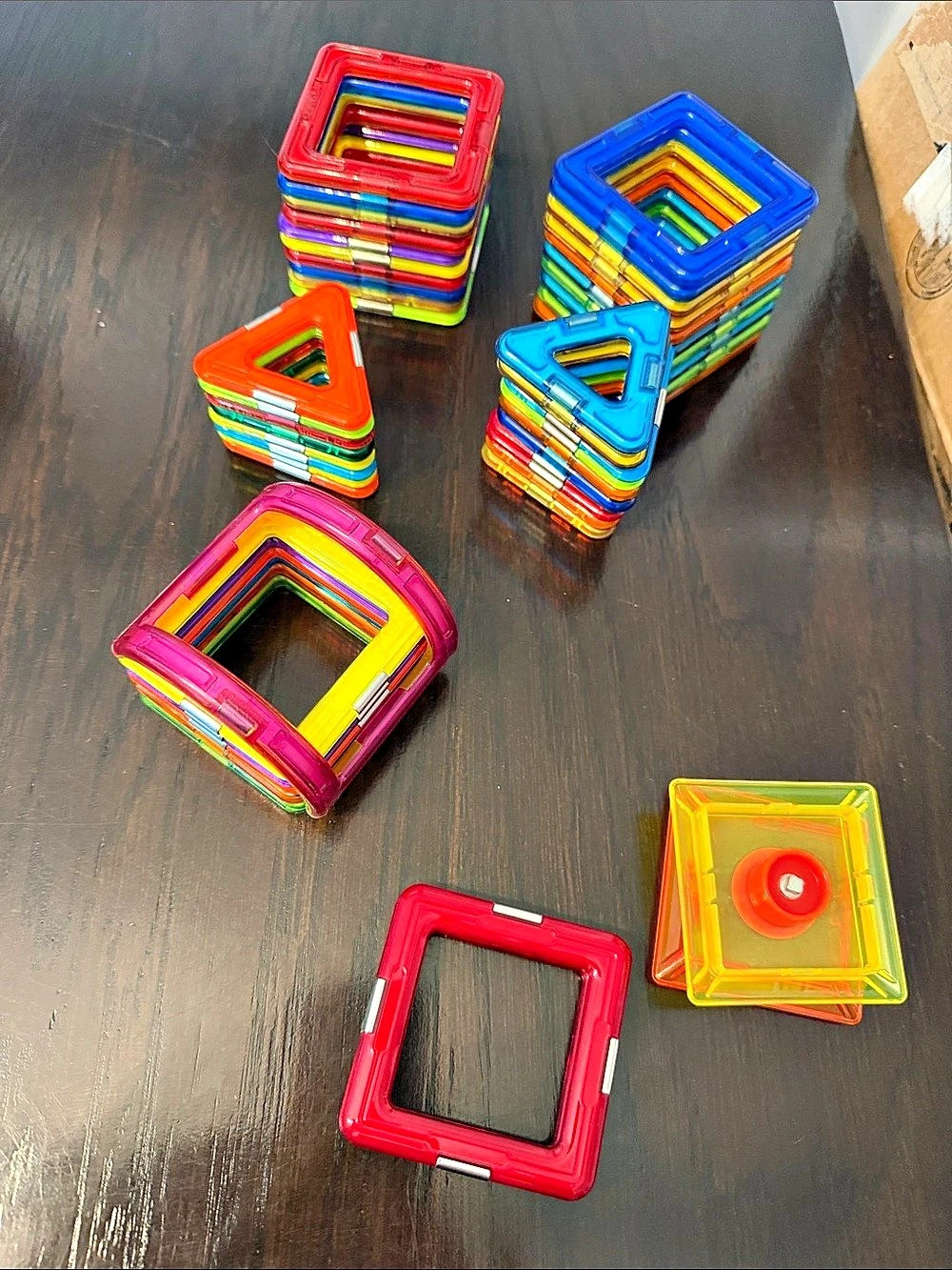 Colorful Geometric Magnetic Building Set - Picture 2 of 2